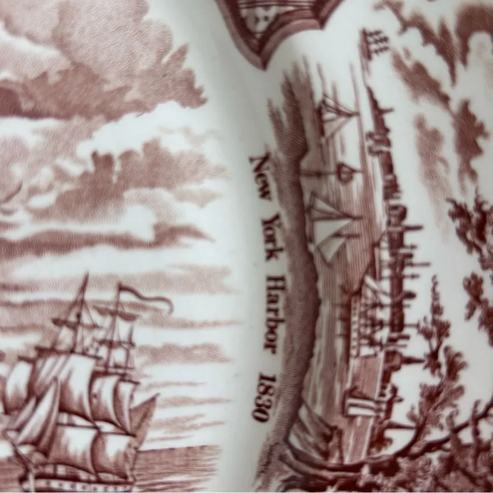 Vintage Fair Winds Friendship of Salem Dinner Plates Set of 2 Collectible